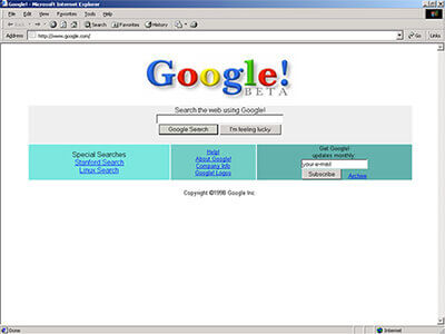 جوجل في 1998
