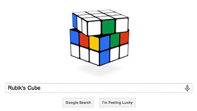 دودل «مكعب روبيك» من Google