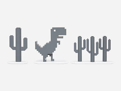 لعبة ديناصور جوجل كروم